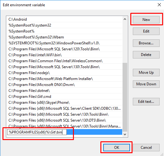 Git Bash Set Environment Variable For Command